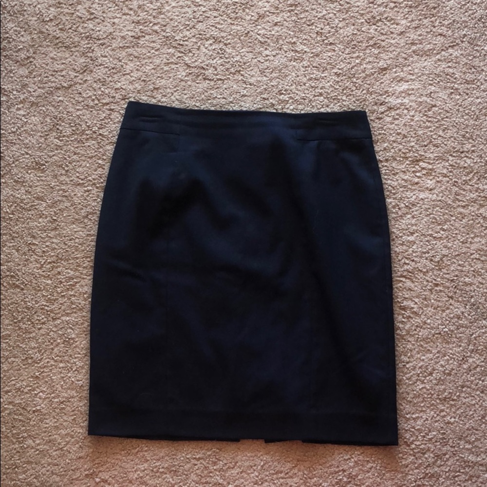 Blue pencil skirt